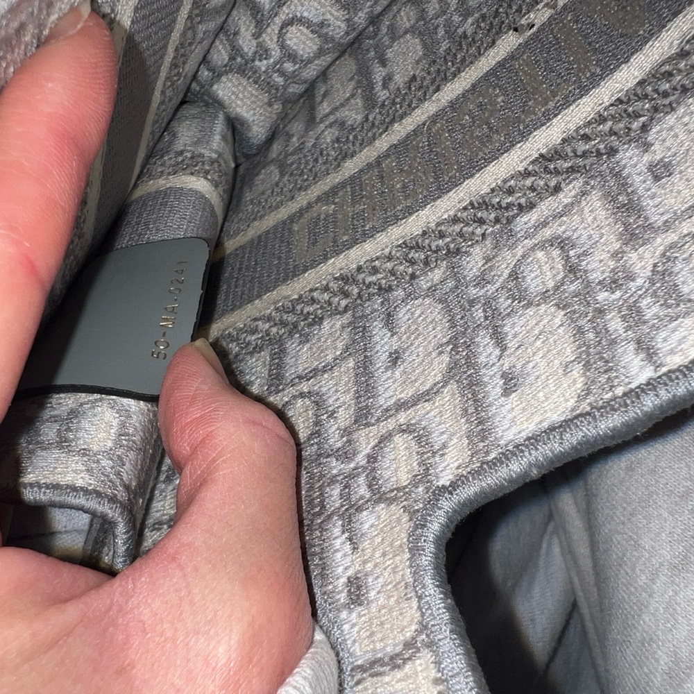 Dior Gray Mini Book Tote - Picture 12 of 13